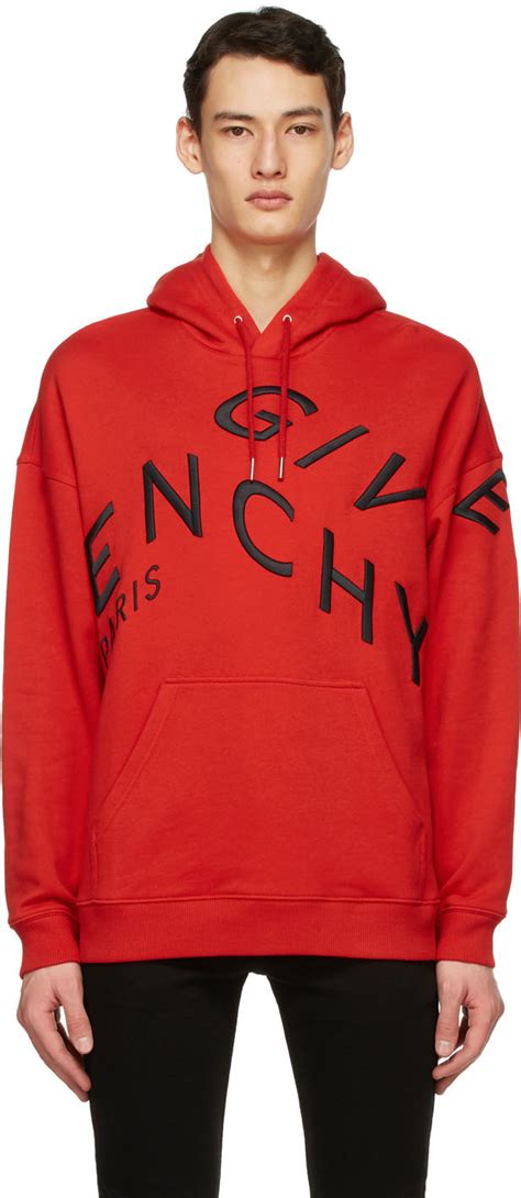 givenchy red hoodie ebay|Givenchy refracted embroidered hoodie.